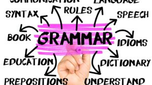 grammar image going towards various directions
